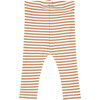 Knit Striped Pants, Mocha - Pants - 2 - thumbnail