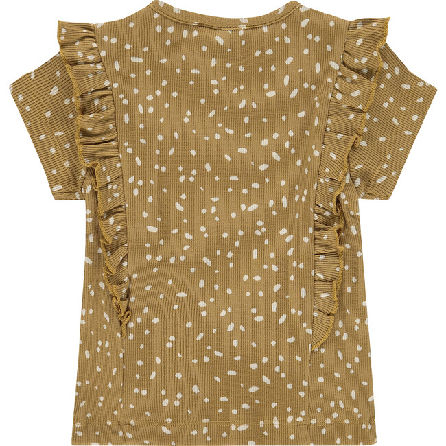 Ruffle Tee, Sand - T-Shirts - 3