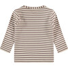 Knit Striped Long Sleeve Shirt, Earth - Shirts - 2
