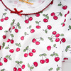 Vintage Cherries Short Sleeve Pajamas, Red - Pajamas - 2 - thumbnail