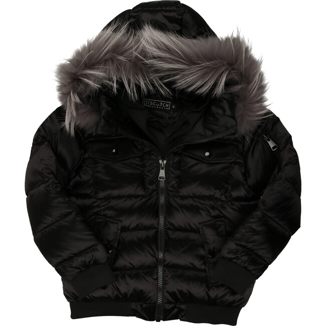 The Thunder Down Bomber, Black - Coats - 1