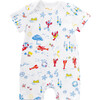 Lobsters On Vacation Romper, Multi - Rompers - 1 - thumbnail