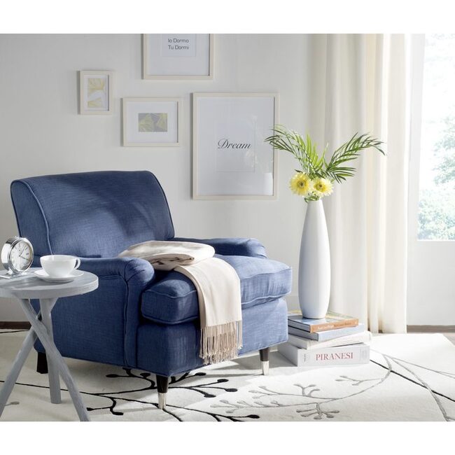 Chloe Club Chair, Navy - Accent Seating - 5