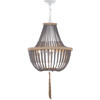 Kristi 3-Light Beaded Pendant, Grey - Lighting - 2