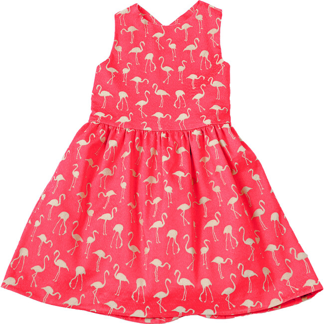 Flamingo Dress, Pink - Dresses - 1
