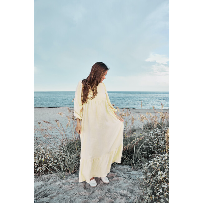Women's Cristina Dress, Gauze Straw - Dresses - 3