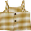 India Blouse, Poplin Ocher Gingham - Blouses - 5