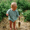 Olympia Playsuit, Green Gingham - Rompers - 2