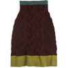 Júlia Skirt, Braid Bordeaux - Skirts - 1 - thumbnail