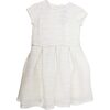 Charly Tweed Dress, Winter White - Dresses - 1 - thumbnail