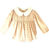 Juana Blouse, Nude Squares Gauze - Blouses - 1 - thumbnail