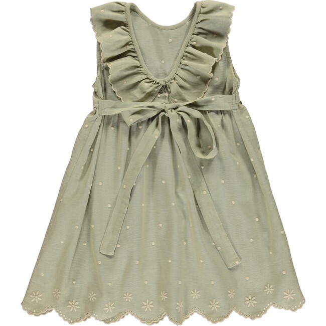 Olivia Dress Natural Green - Bebe Organic Dresses | Maisonette