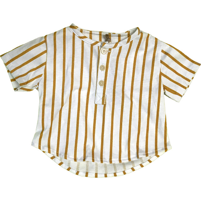 Arturo Top, Ocher Stripes - Shirts - 1
