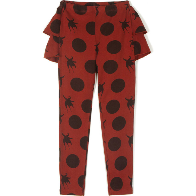 Ana Leggings, Disco Bird Orange - Leggings - 1