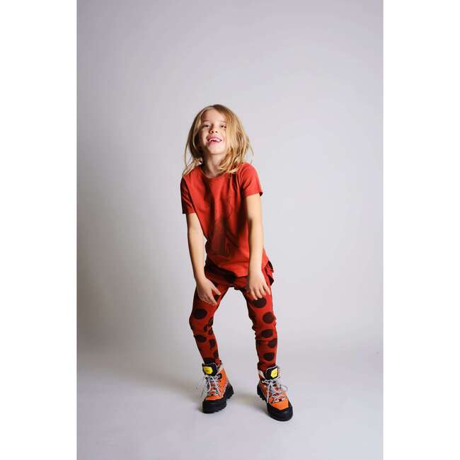 Ana Leggings, Disco Bird Orange - Leggings - 4