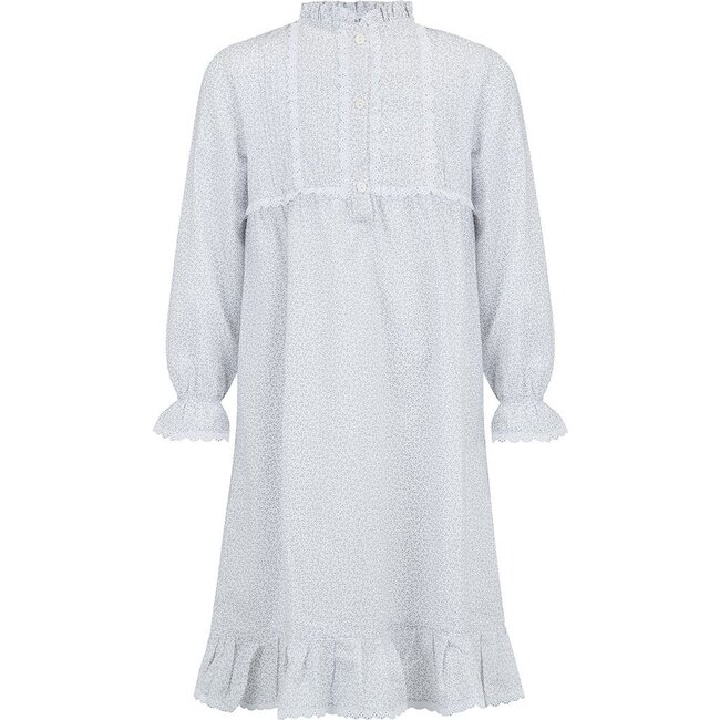 Victoria Night Dress, Silver - Nightgowns - 4