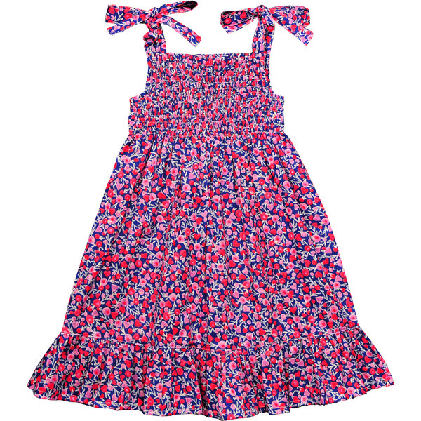 India Shoulder Tie Dress, Florals And Hearts - Busy Bees Dresses ...
