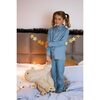 Blossom Pyjamas, Grey Blue - Pajamas - 2