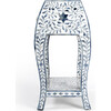 Trubadur Bone Inlay Side Table, Blue/White - Accent Tables - 6