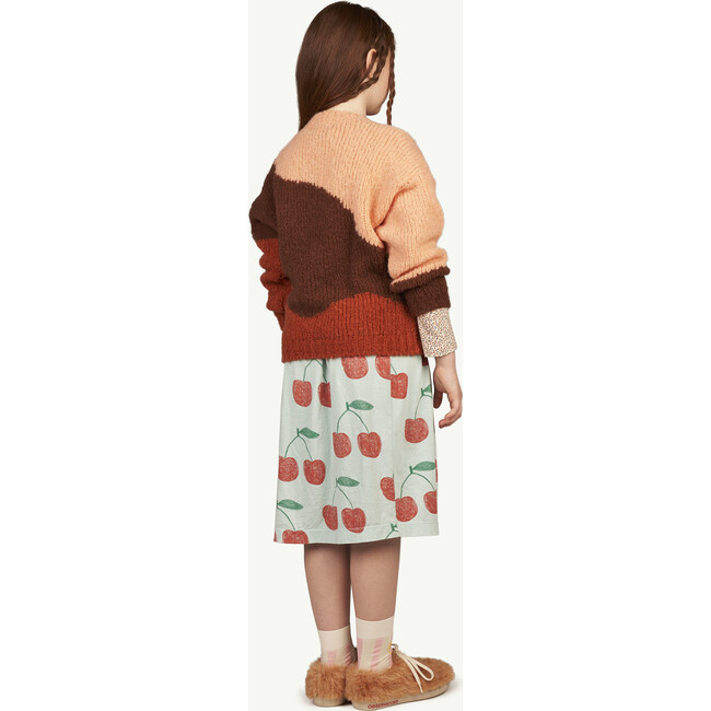 Ladybug Skirt, Soft Blue Cherries - Skirts - 5
