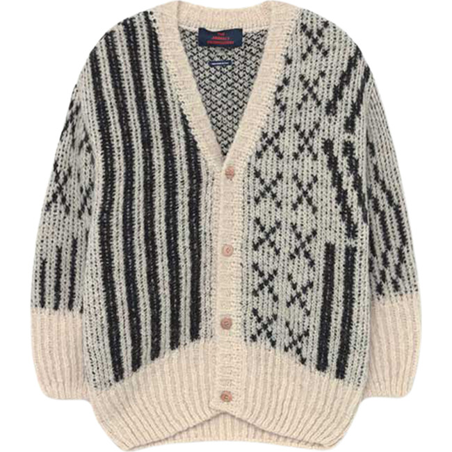 Racoon Cardigan, Black - Cardigans - 1