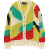 Arty Racoon Cardigan, Multicolor - Cardigans - 1 - thumbnail