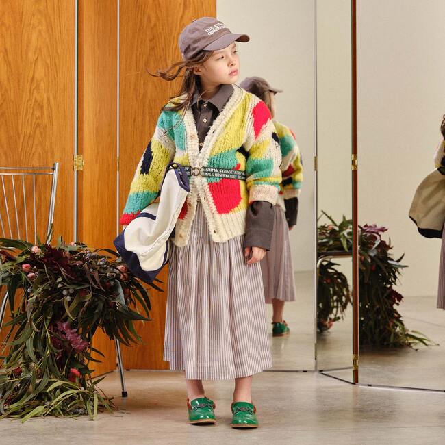 Arty Racoon Cardigan, Multicolor - Cardigans - 2