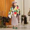 Arty Racoon Cardigan, Multicolor - Cardigans - 2