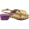 Clogs, Gold Logo - Sandals - 2