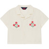Kangaroo Shirt, White Flowers - Shirts - 1 - thumbnail