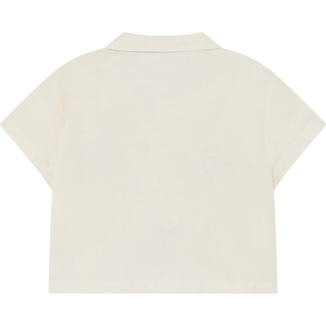 Kangaroo Shirt, White Flowers - Shirts - 3