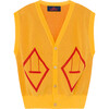 Bat Vest, Yellow - Sweaters - 1 - thumbnail