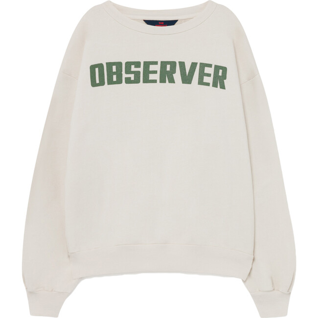 Bear Sweatshirt, White Observer - Sweatshirts - 1