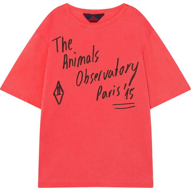 Rooster Oversize T-Shirt, Red The Animals - Tees - 1