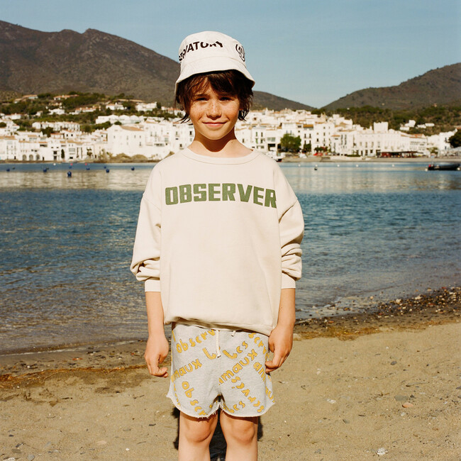 Bear Sweatshirt, White Observer - Sweatshirts - 2