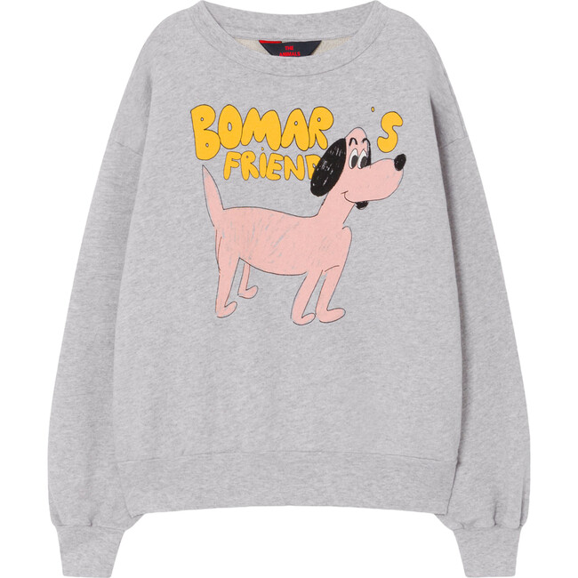 Bear Sweatshirt, Grey Dog - Sweatshirts - 1