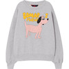 Bear Sweatshirt, Grey Dog - Sweatshirts - 1 - thumbnail