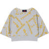 Squab Sweatshirt, Grey Les Animaux - Sweatshirts - 1 - thumbnail
