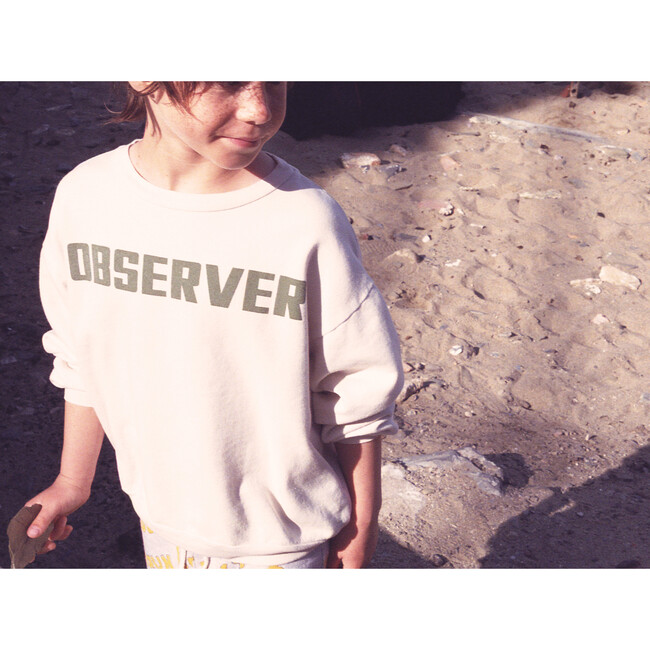 Bear Sweatshirt, White Observer - Sweatshirts - 3