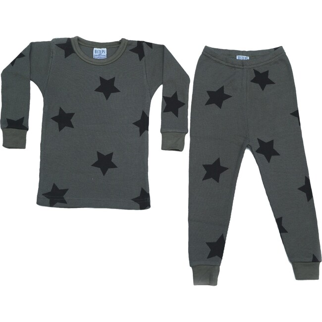 Pajama Set, Black Stars - Pajamas - 1