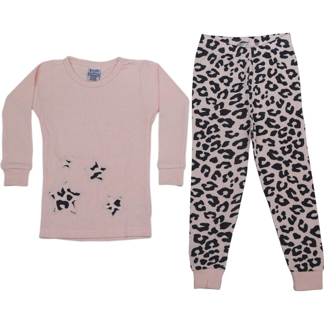 Pajama Set, Cheetah Light Pink
