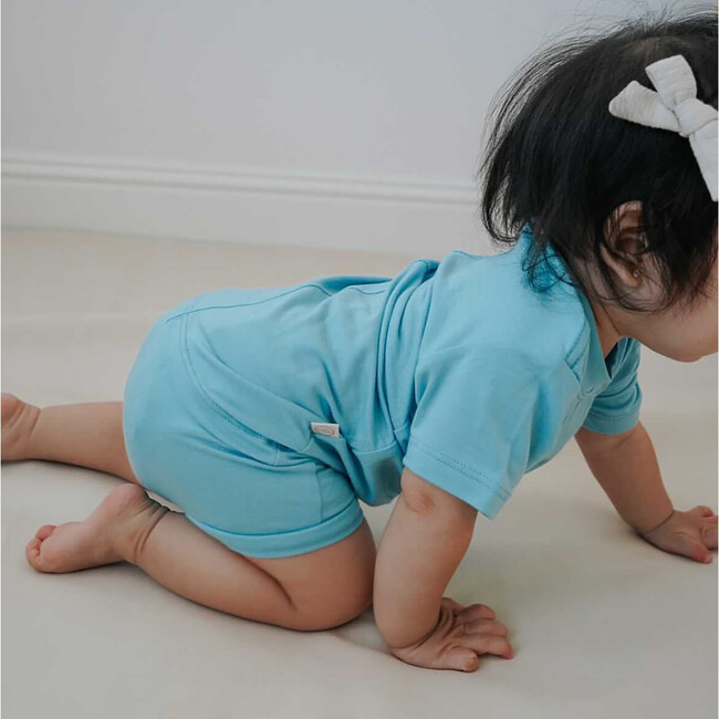 Bamboo Tee, Aqua - Tees - 3