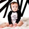 No Sleep 'Til Milk Bodysuit, Black/White - Onesies - 2
