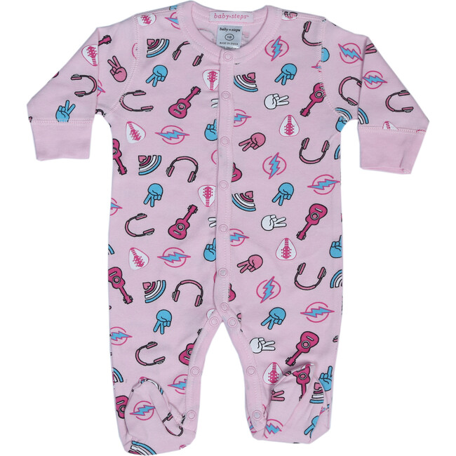 Pink Rock n' Roll Footie - Onesies - 1