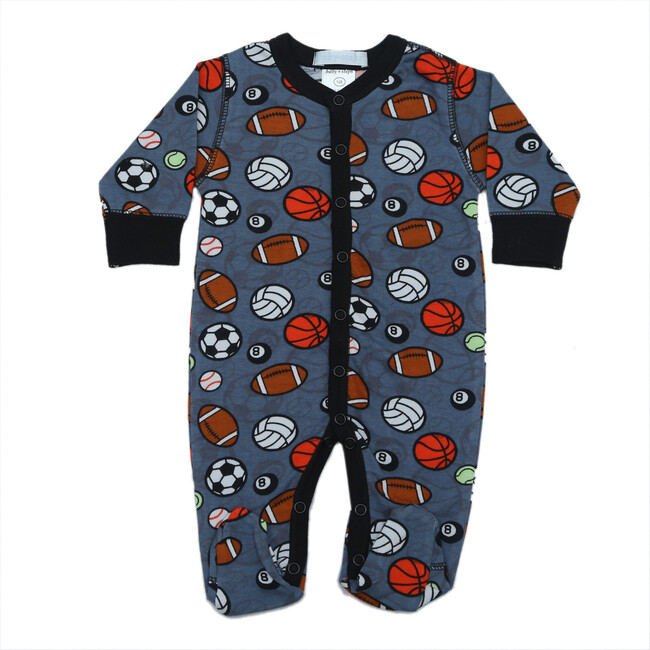 Sports Footie, Denim - Onesies - 1