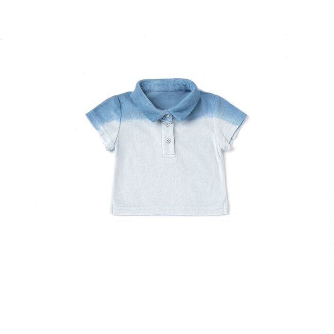Baby Polo Shirt, Blue Ombre
