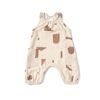 Baby Racerback Gauze Romper, Cream - Rompers - 1 - thumbnail