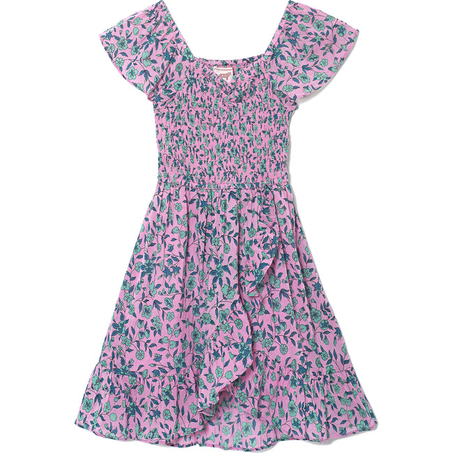 *Exclusive* Chota Camila Dress, Audrey Sprig Skylark Cotton Crepe - Dresses - 1