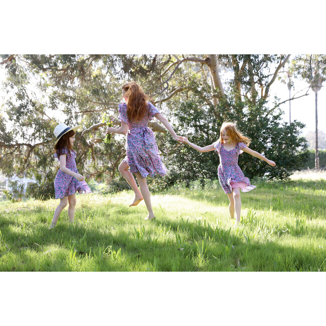*Exclusive* Chota Camila Dress, Audrey Sprig Skylark Cotton Crepe - Dresses - 2