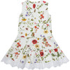 Tied Dress, White - Dresses - 2